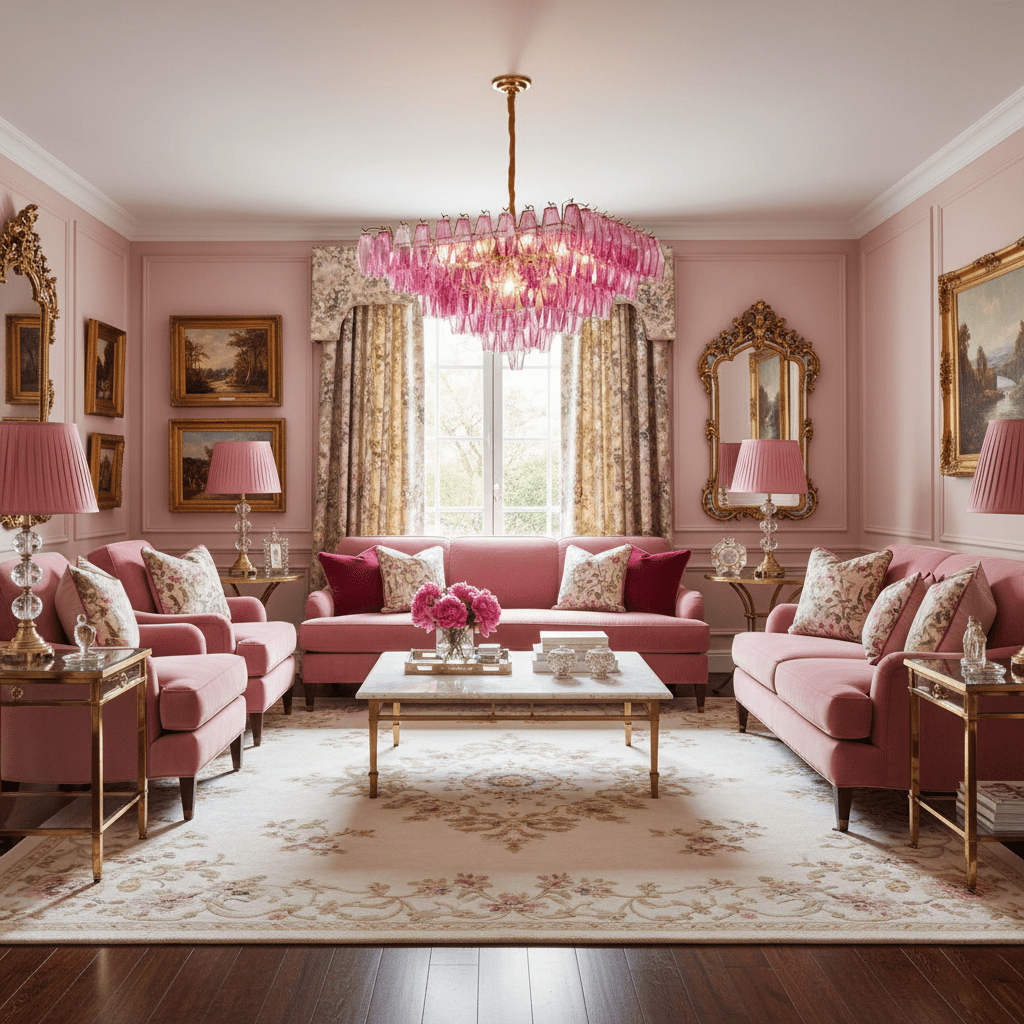 Fuchsia Prism Empire Chandelier - Vakkerlight