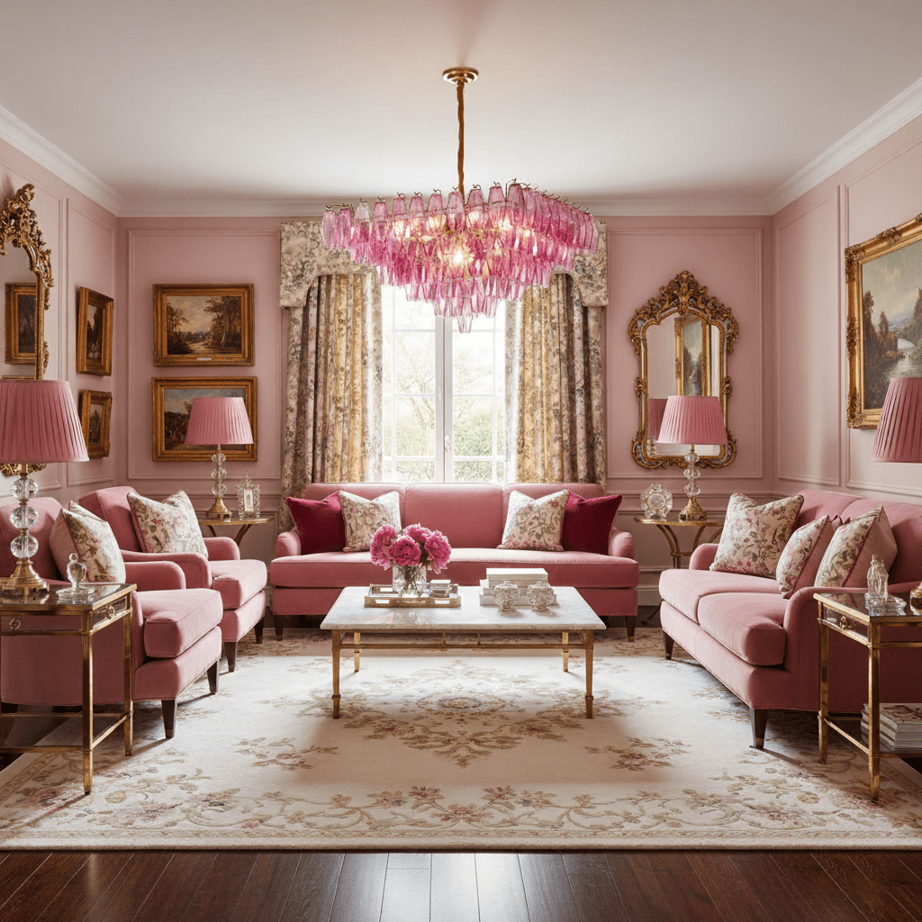 Fuchsia Prism Empire Chandelier - Vakkerlight