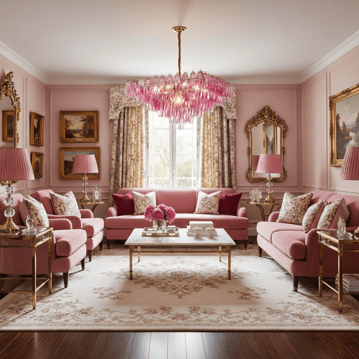 Fuchsia Prism Empire Chandelier - Vakkerlight