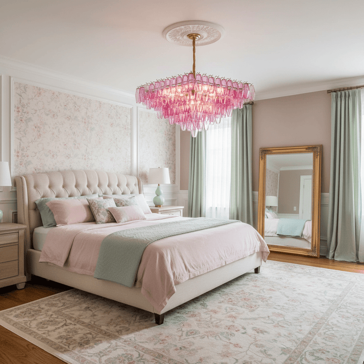 Fuchsia Prism Empire Chandelier - Vakkerlight