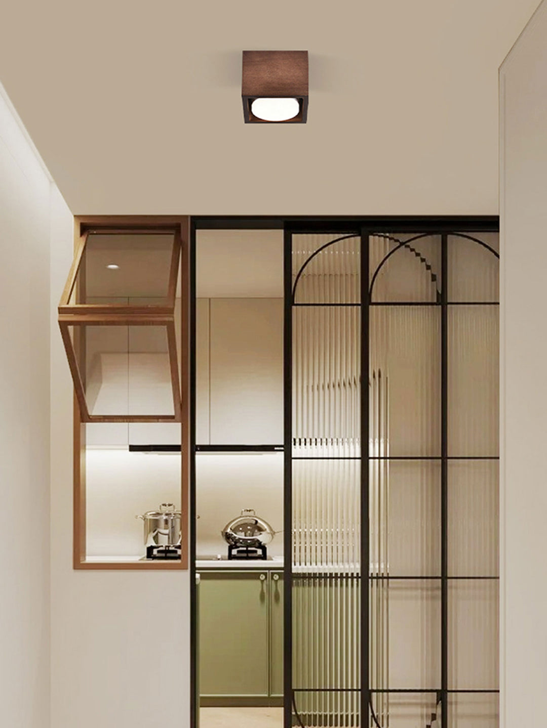 Cobra Wood Ceiling Light - Vakkerlight