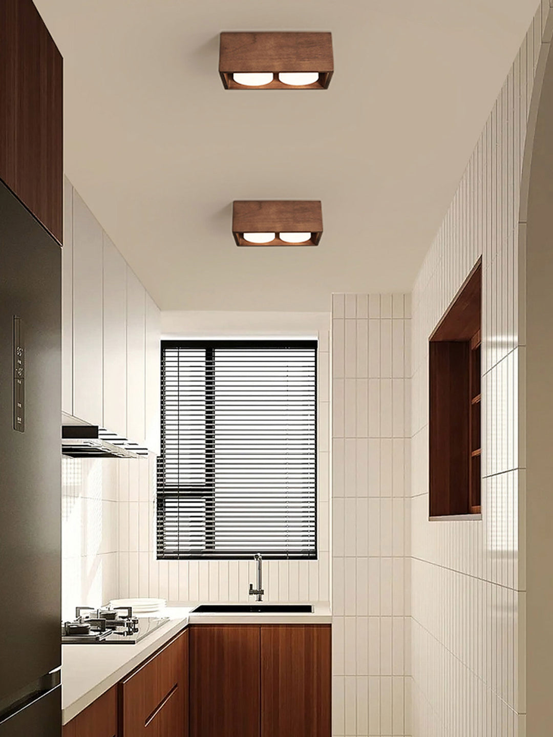 Cobra Wood Ceiling Light - Vakkerlight