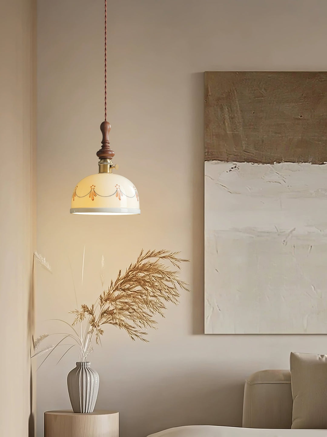 Roselind Ceramic Pendant Light - Vakkerlight