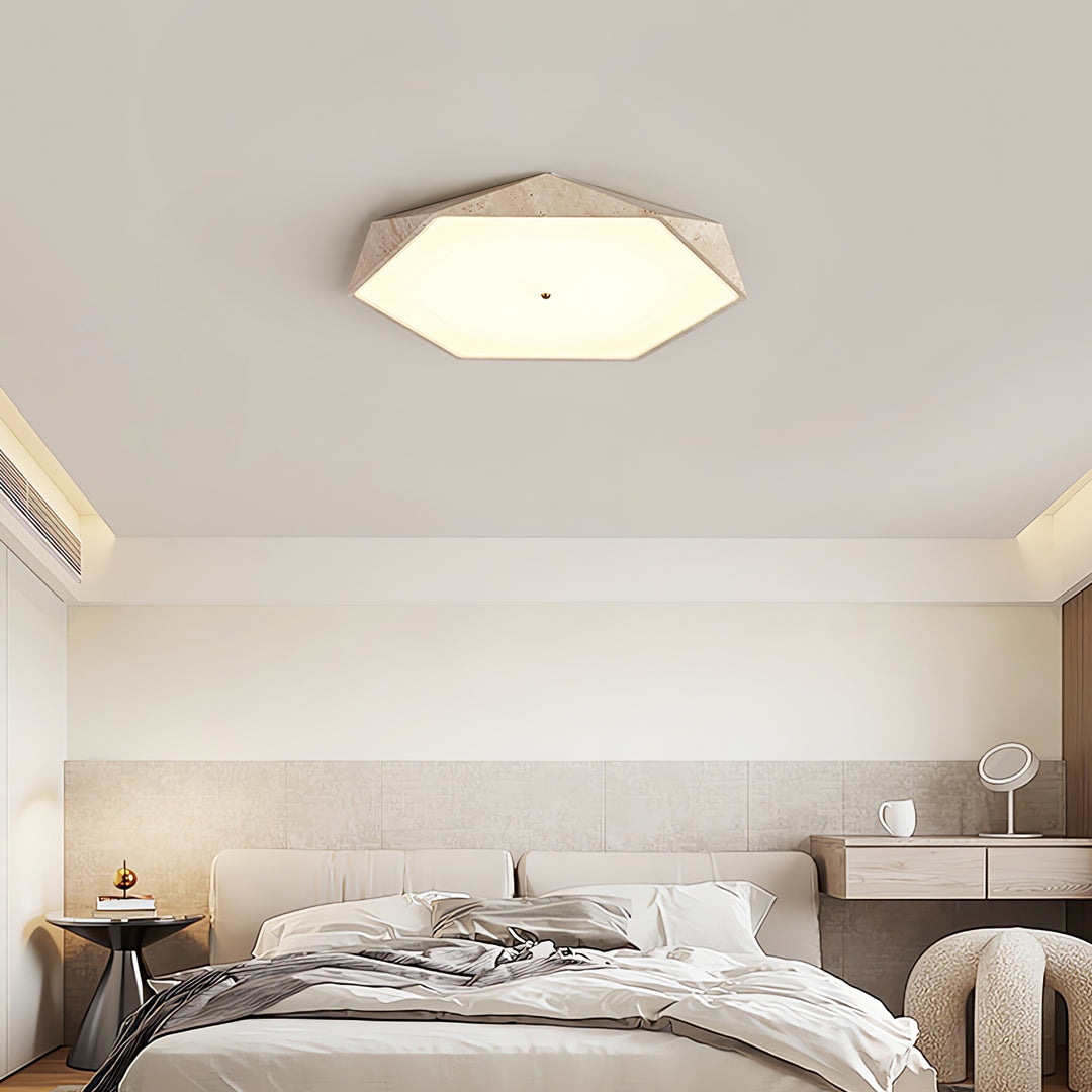 Lunarc Stone Ceiling Lamp - Vakkerlight