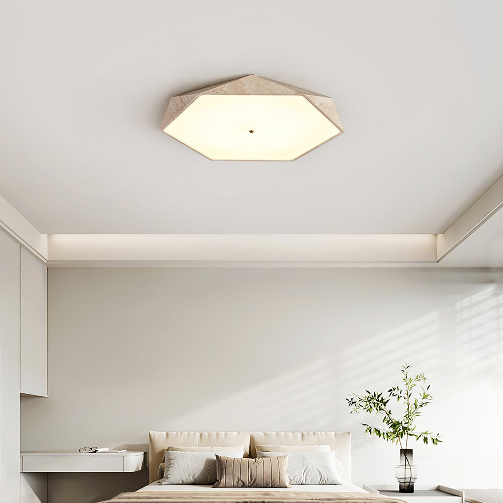 Lunarc Stone Ceiling Lamp - Vakkerlight
