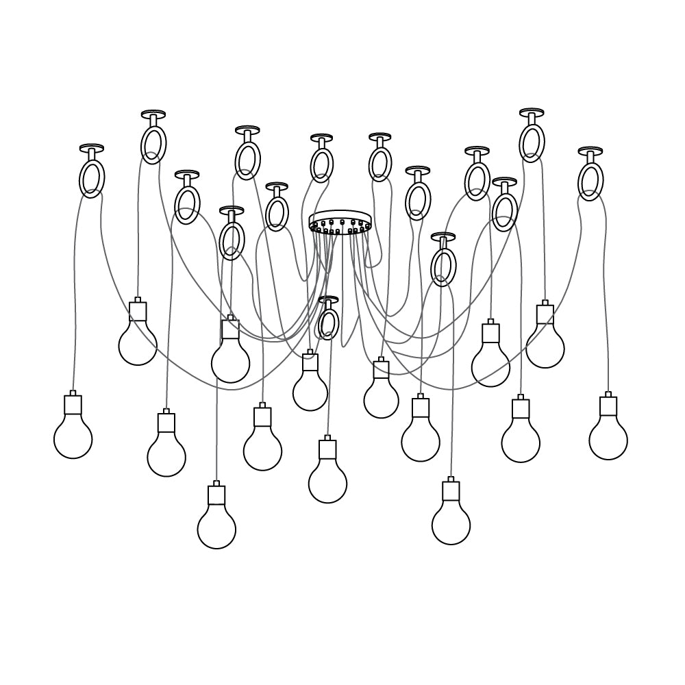 Industrial Spider Chandelier - Vakkerlight