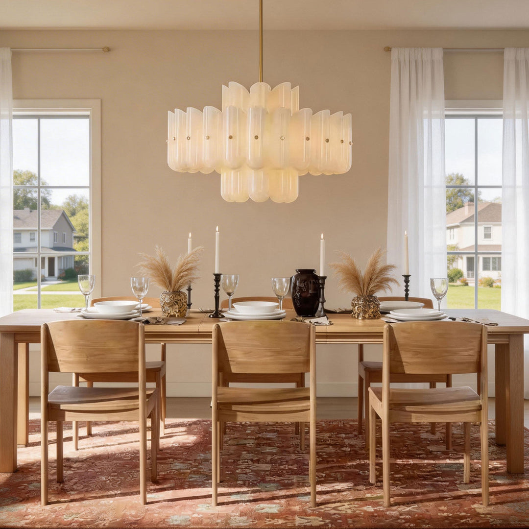 Seraphine Fluted Glass Chandelier - Vakkerlight
