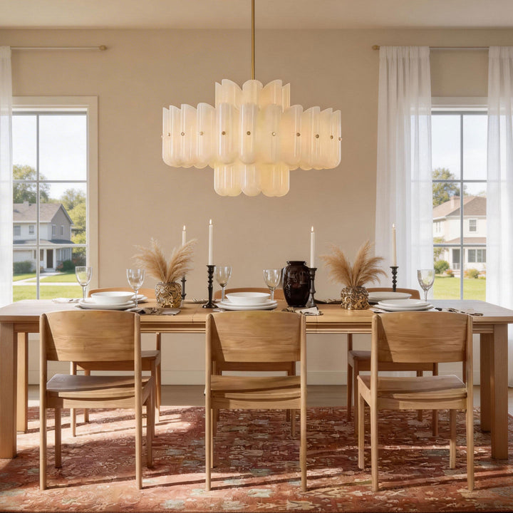 Seraphine Fluted Glass Chandelier - Vakkerlight