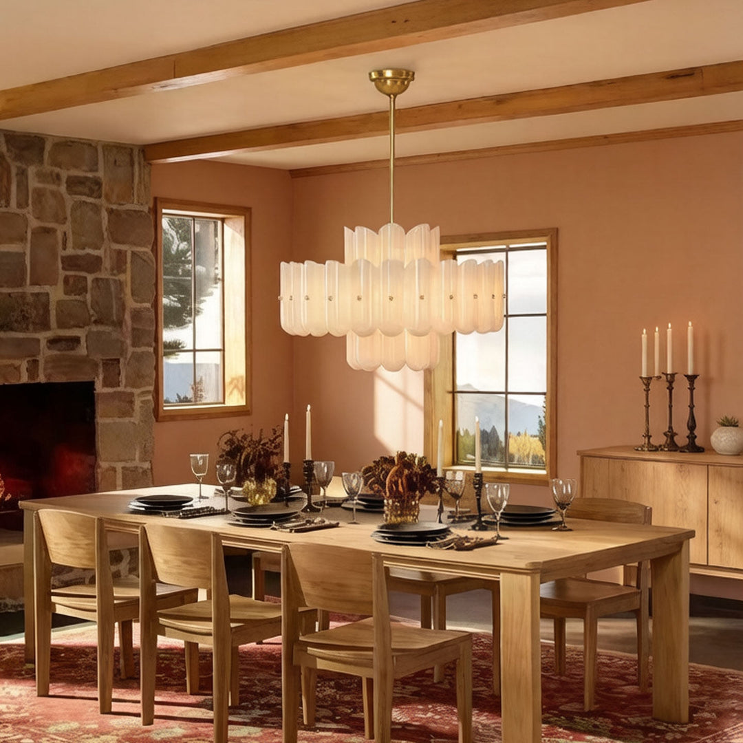 Seraphine Fluted Glass Chandelier - Vakkerlight
