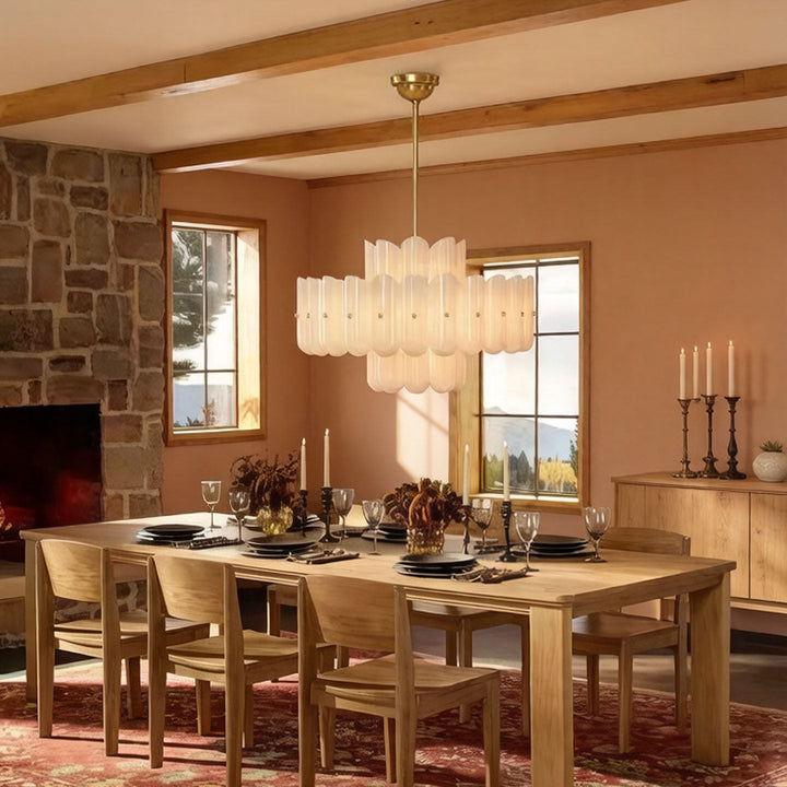 Seraphine Fluted Glass Chandelier - Vakkerlight