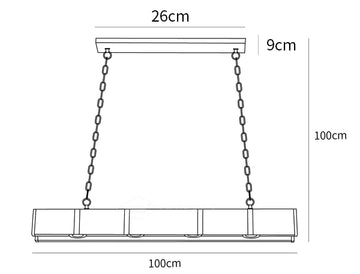 Pleva Chandelier — Dimension drawings 1