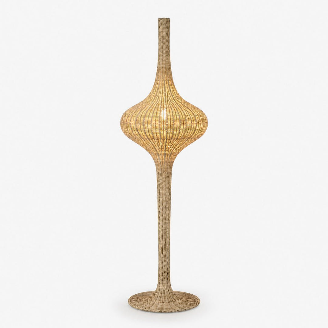 Onion Rattan Floor Lamp - Vakkerlight