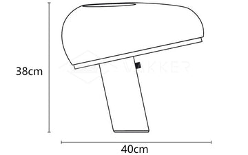 Nucleus Marble Table Lamp — Dimension drawings 1