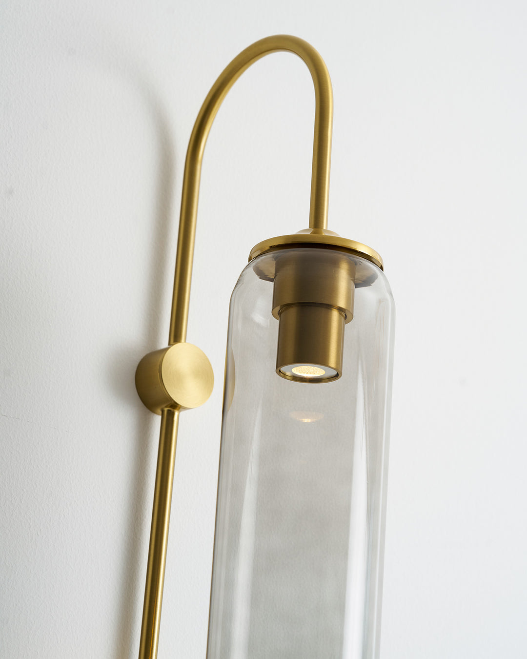 Modern Glass Plug-In Wall Lamp