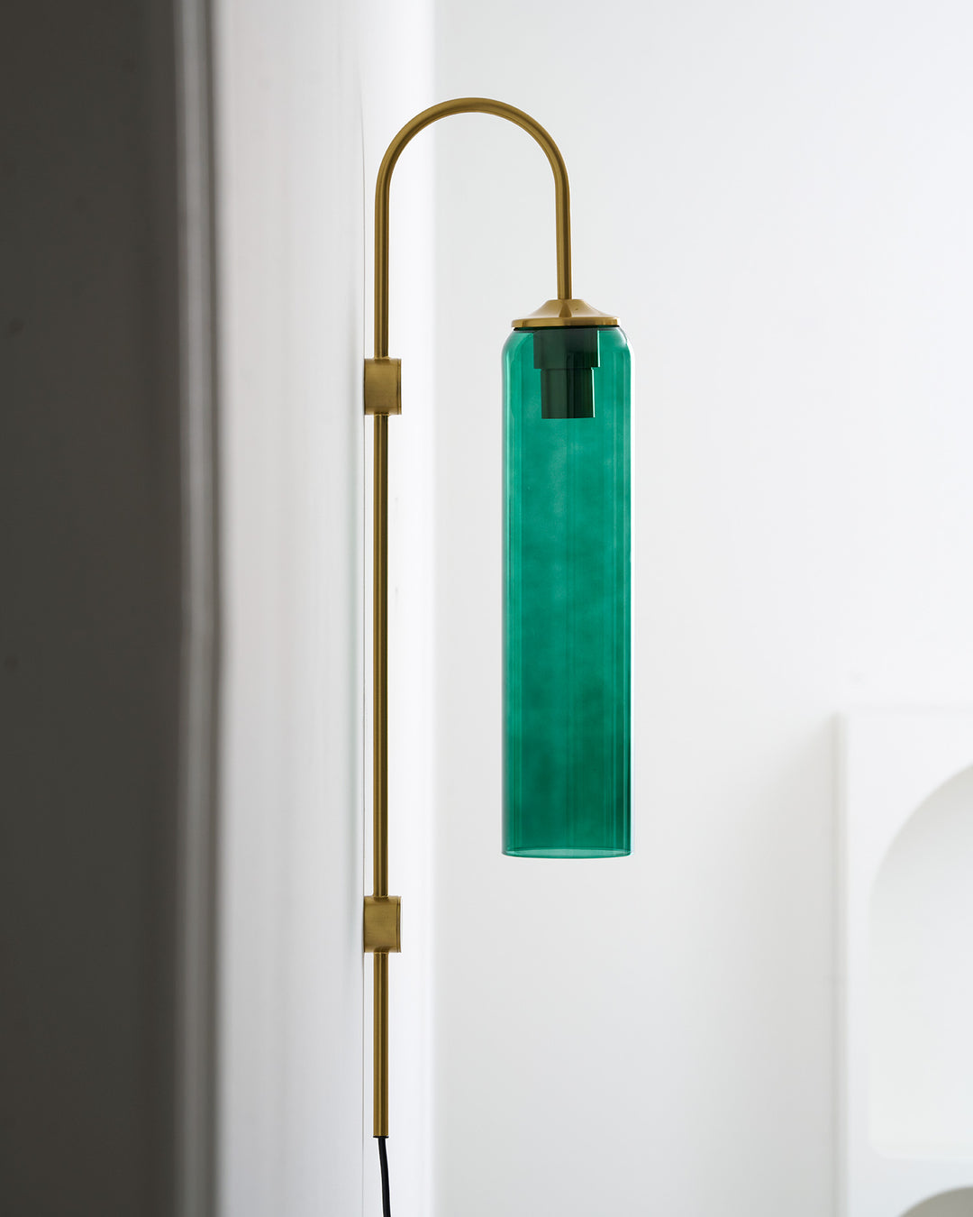 Modern Glass Plug-In Wall Lamp