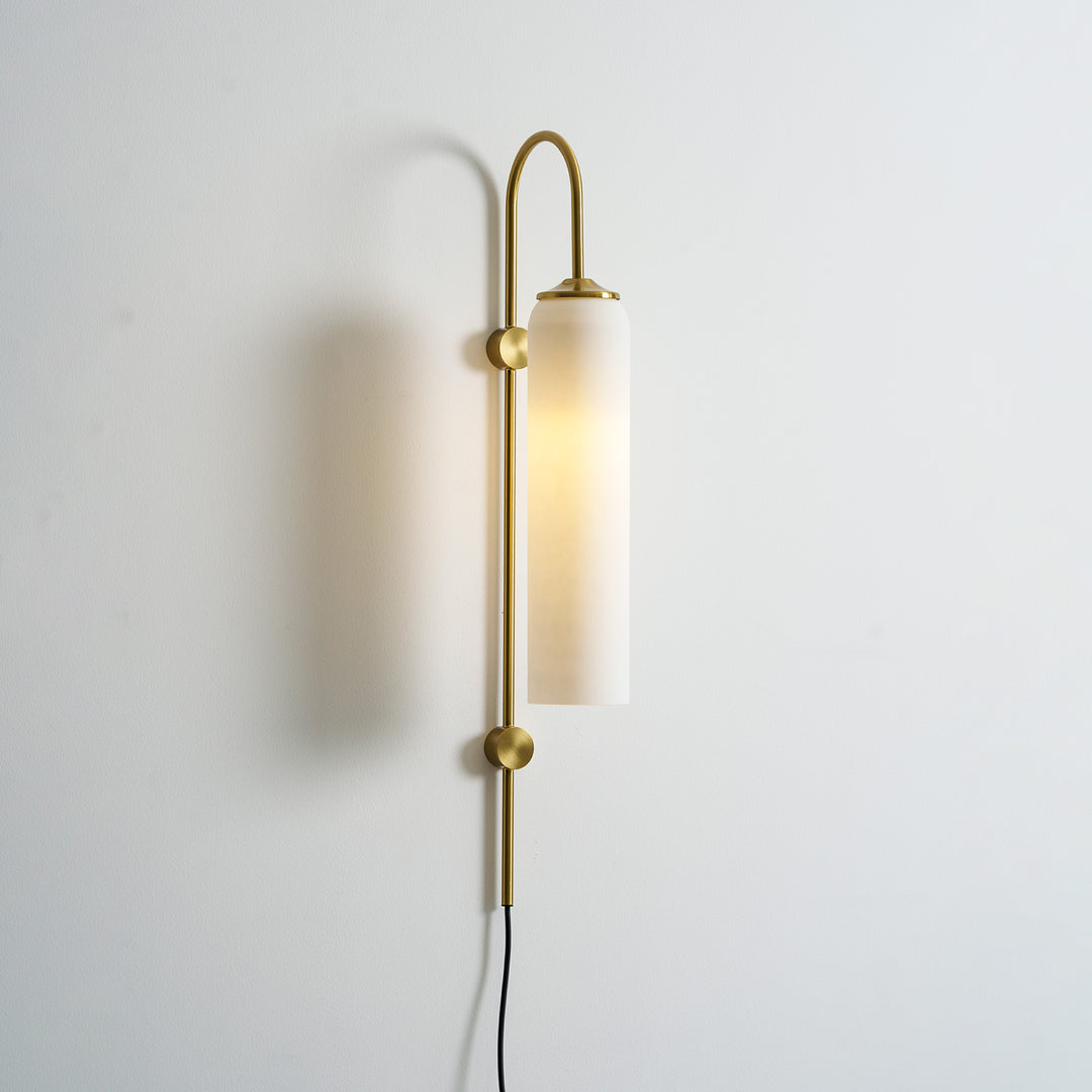 Modern Glass Plug-In Wall Lamp