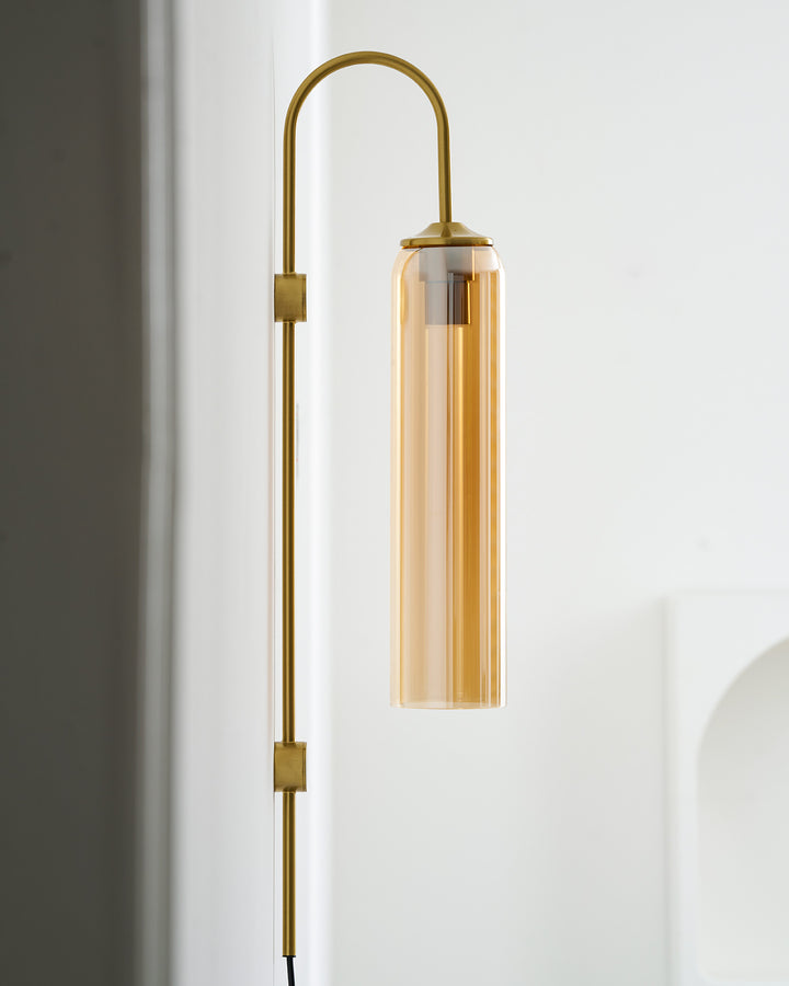 Modern Glass Plug-In Wall Lamp