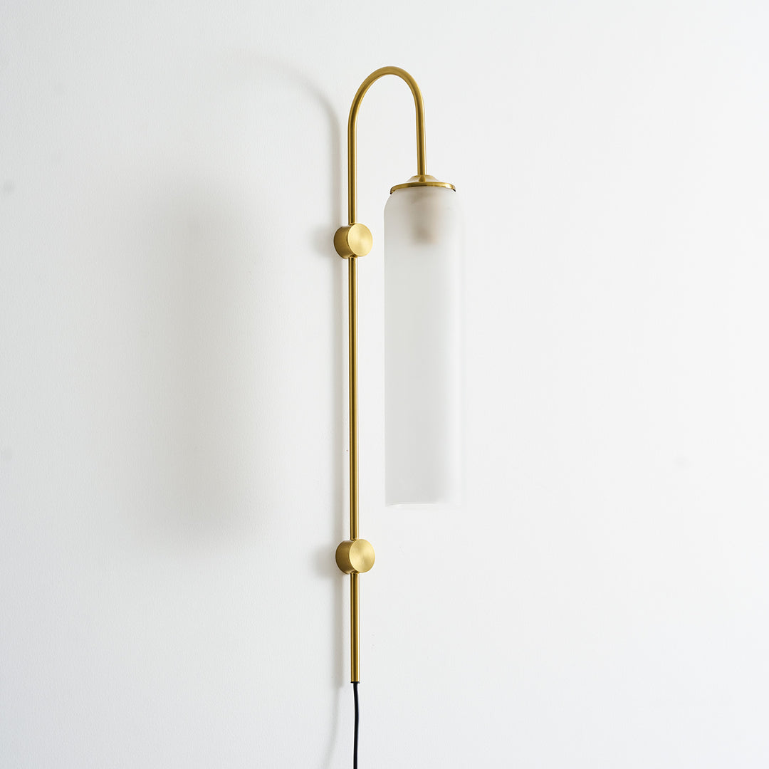 Modern Glass Plug-In Wall Lamp