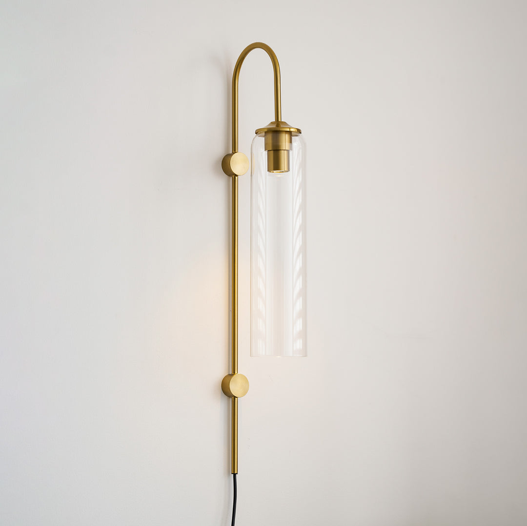 Modern Glass Plug-In Wall Lamp