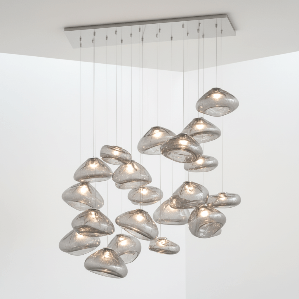 Blown Glass Mesh Pendant Light - Vakkerlight