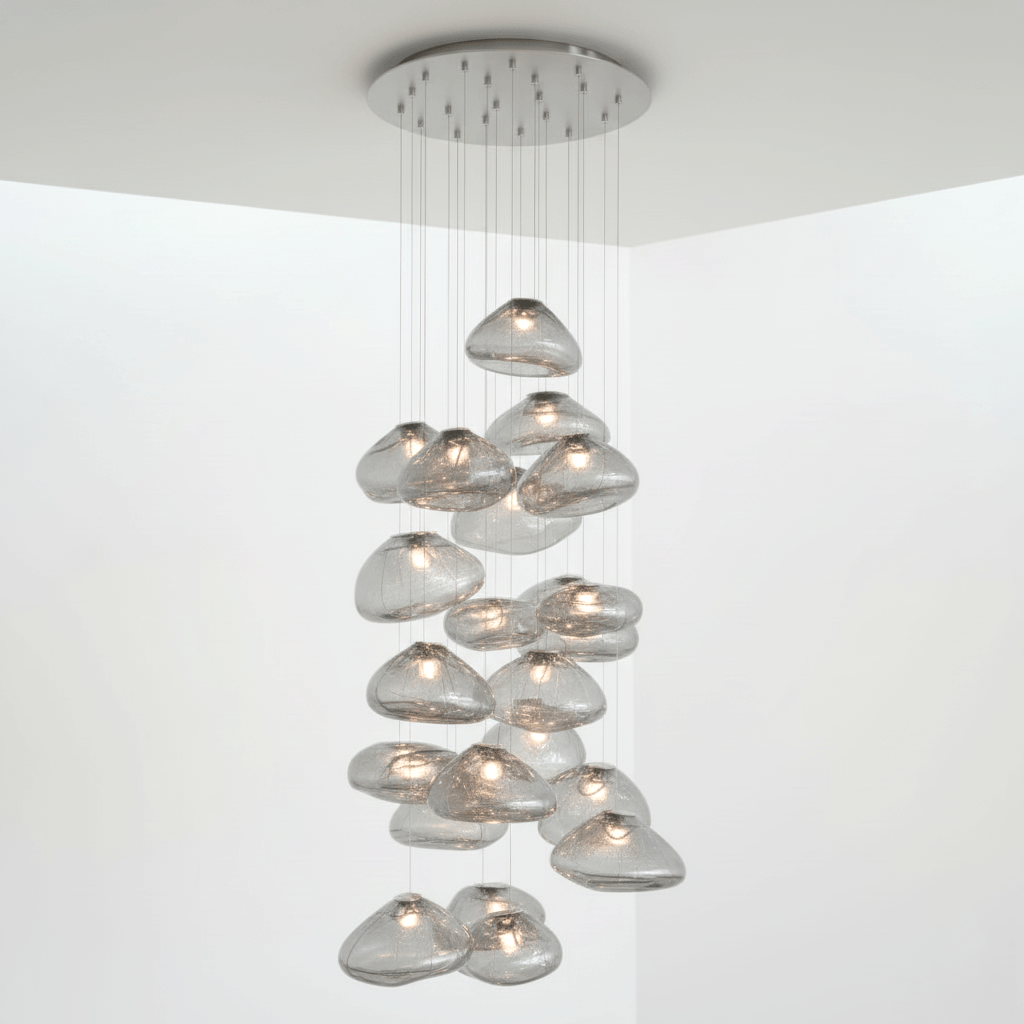 Blown Glass Mesh Pendant Light - Vakkerlight