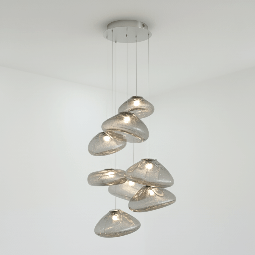 Blown Glass Mesh Pendant Light - Vakkerlight
