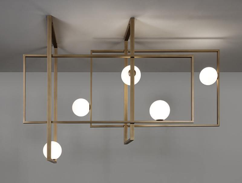 Mondrian Glass Ceiling Light - Vakkerlight