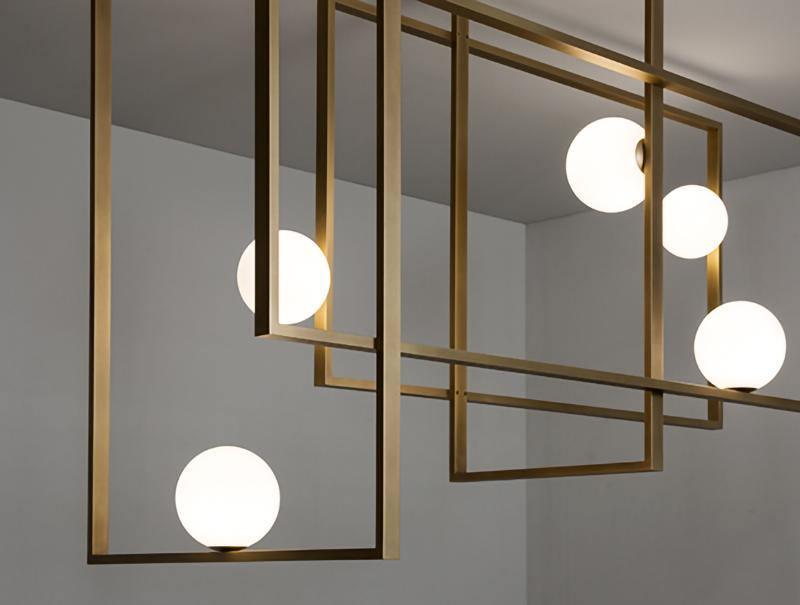 Mondrian Glass Ceiling Light - Vakkerlight