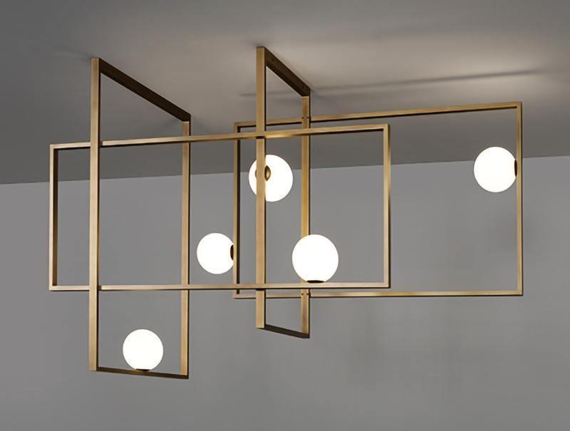 Mondrian Glass Ceiling Light - Vakkerlight