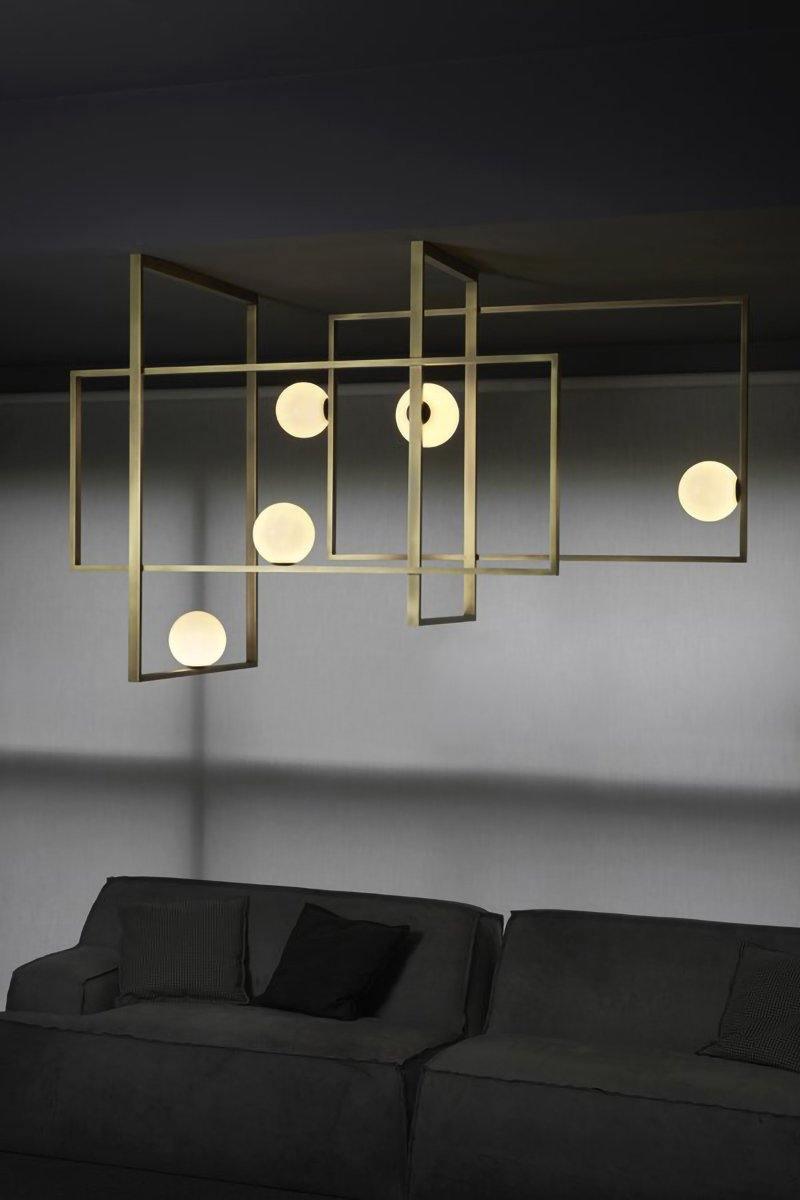 Mondrian Glass Ceiling Light - Vakkerlight