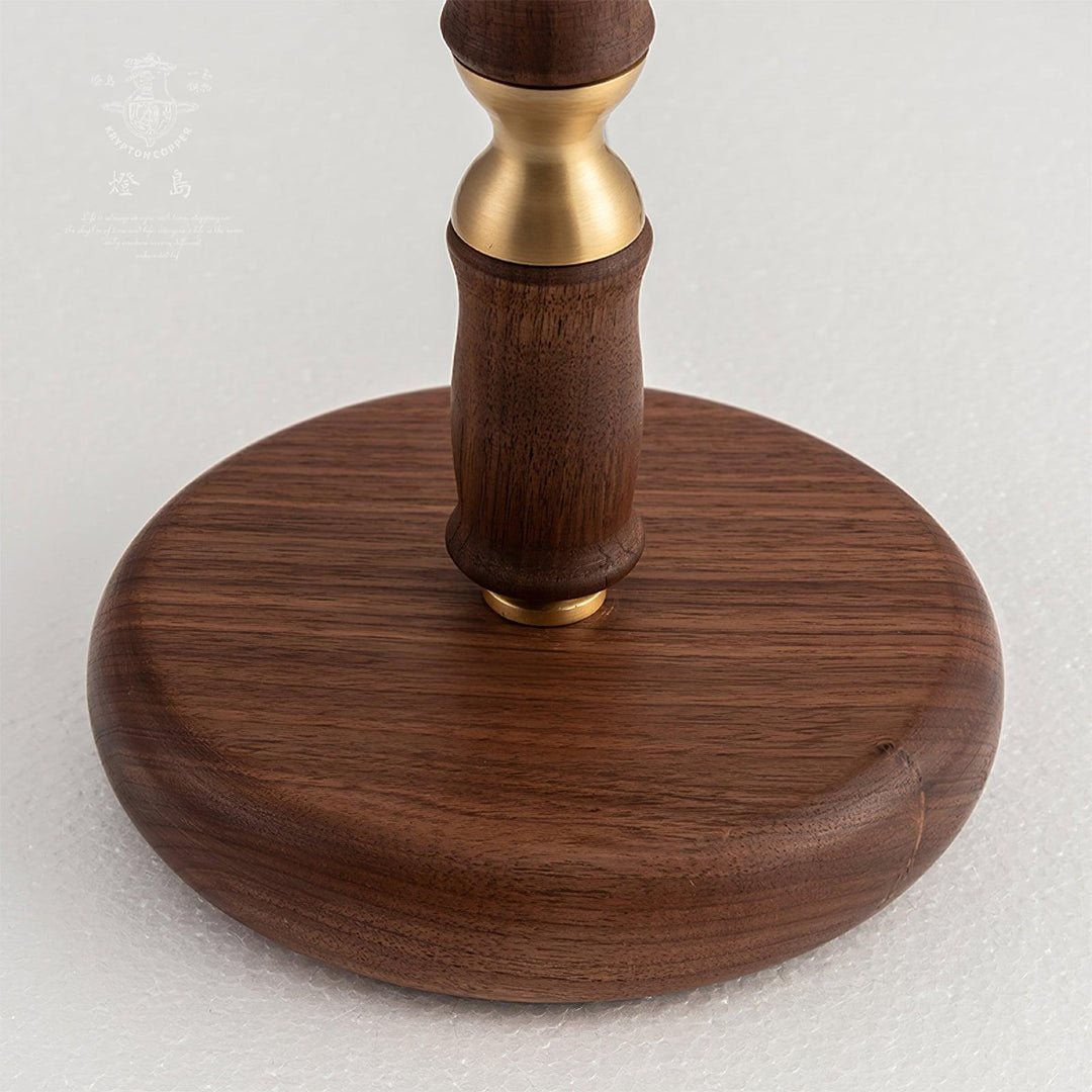 Accordion Pleat Walnut Table Lamp – detail 19