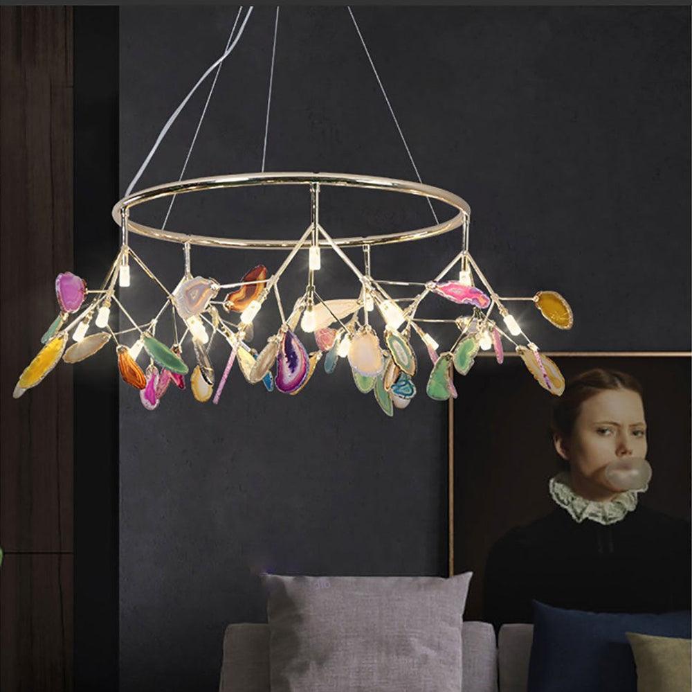 Agate Flake Chandelier - Vakkerlight