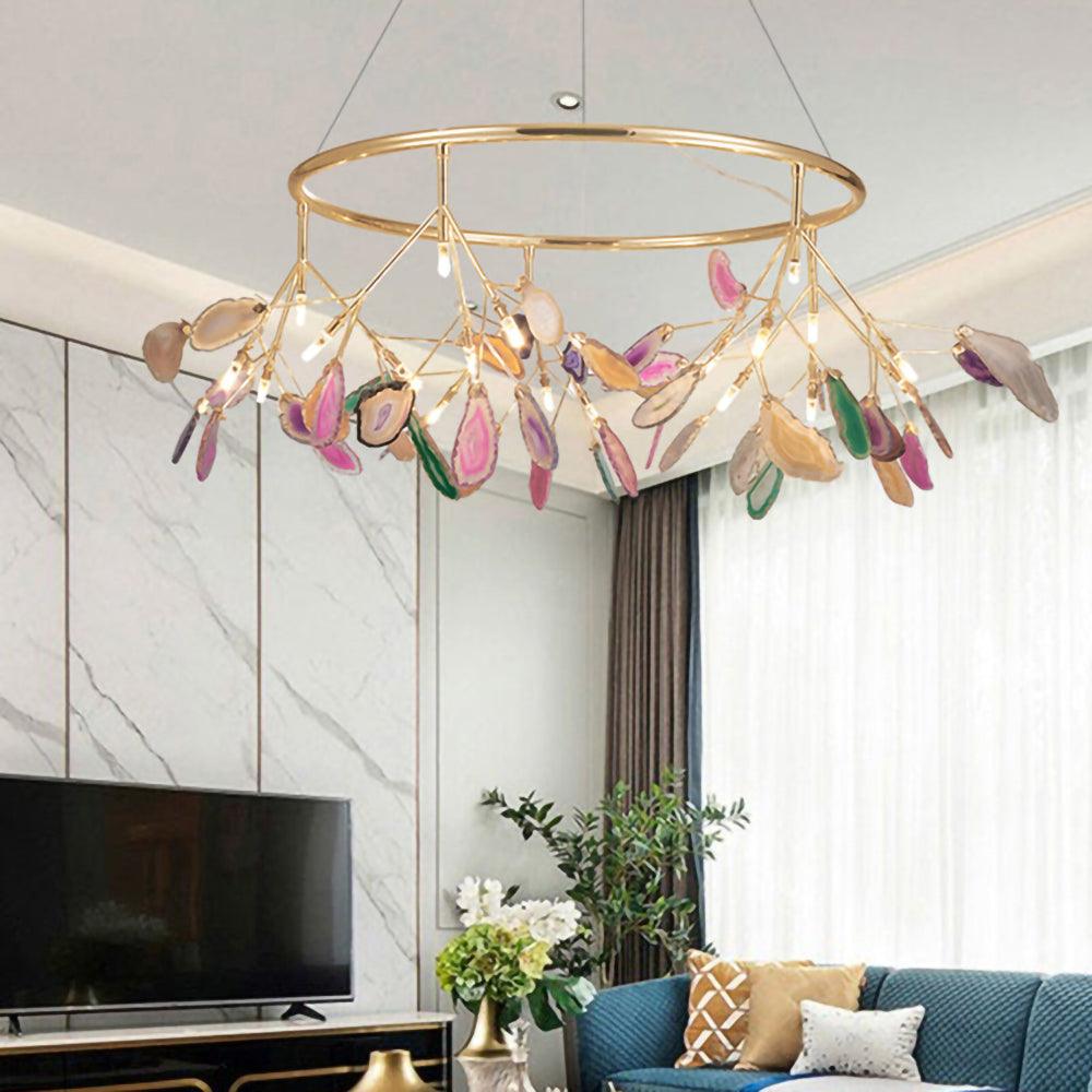 Agate Flake Chandelier - Vakkerlight