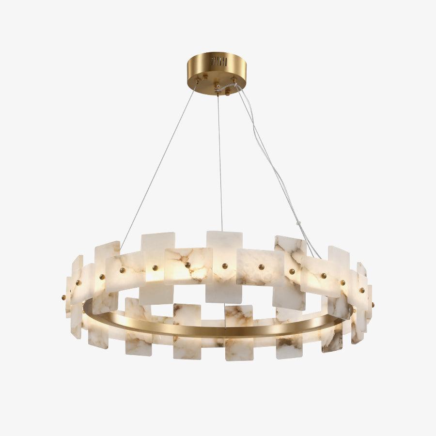 Alabaster Halo Chandelier - Vakkerlight