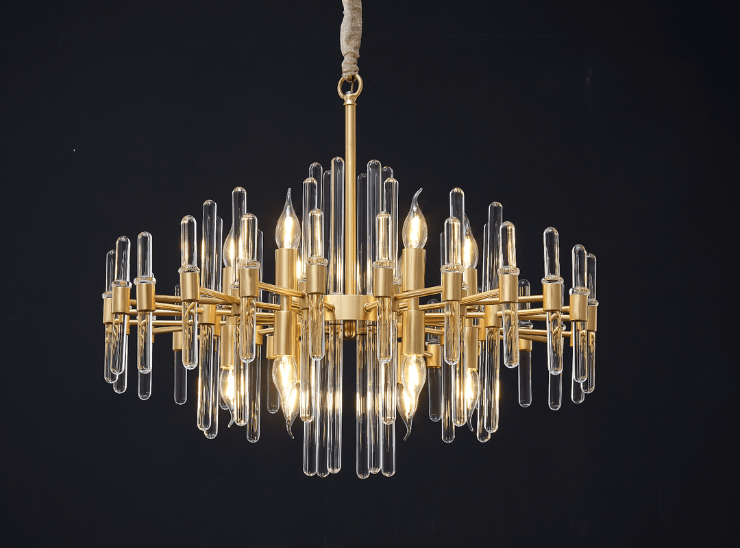 Vintage Antique Brass Chandelier - Vakkerlight