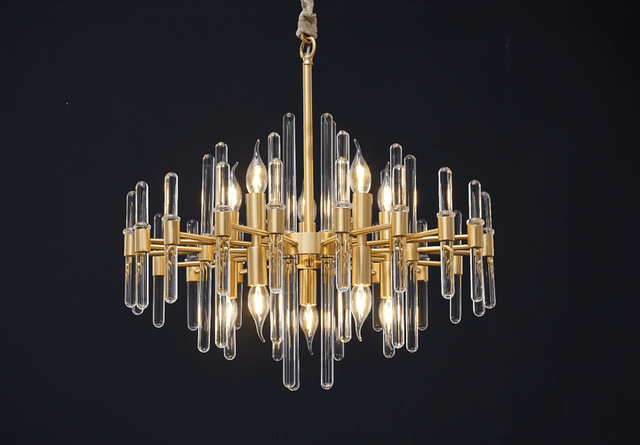 Vintage Antique Brass Chandelier - Vakkerlight