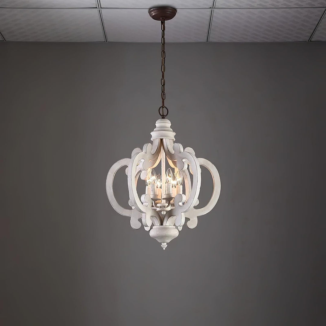 Antique White Style Chandelier - Vakkerlight