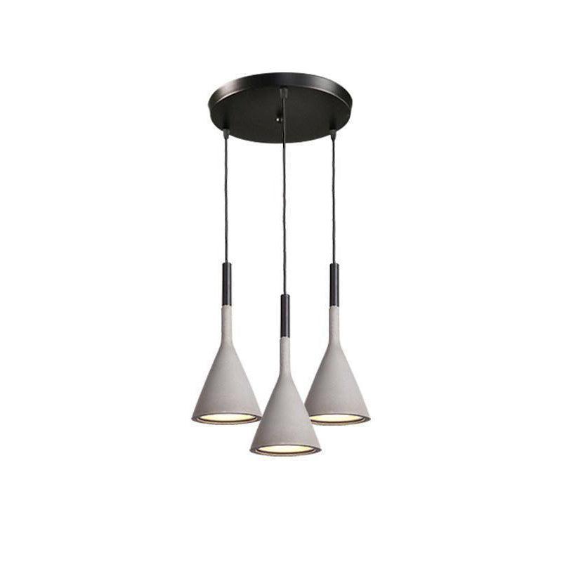 Conical Concrete Pendant Light - Vakkerlight