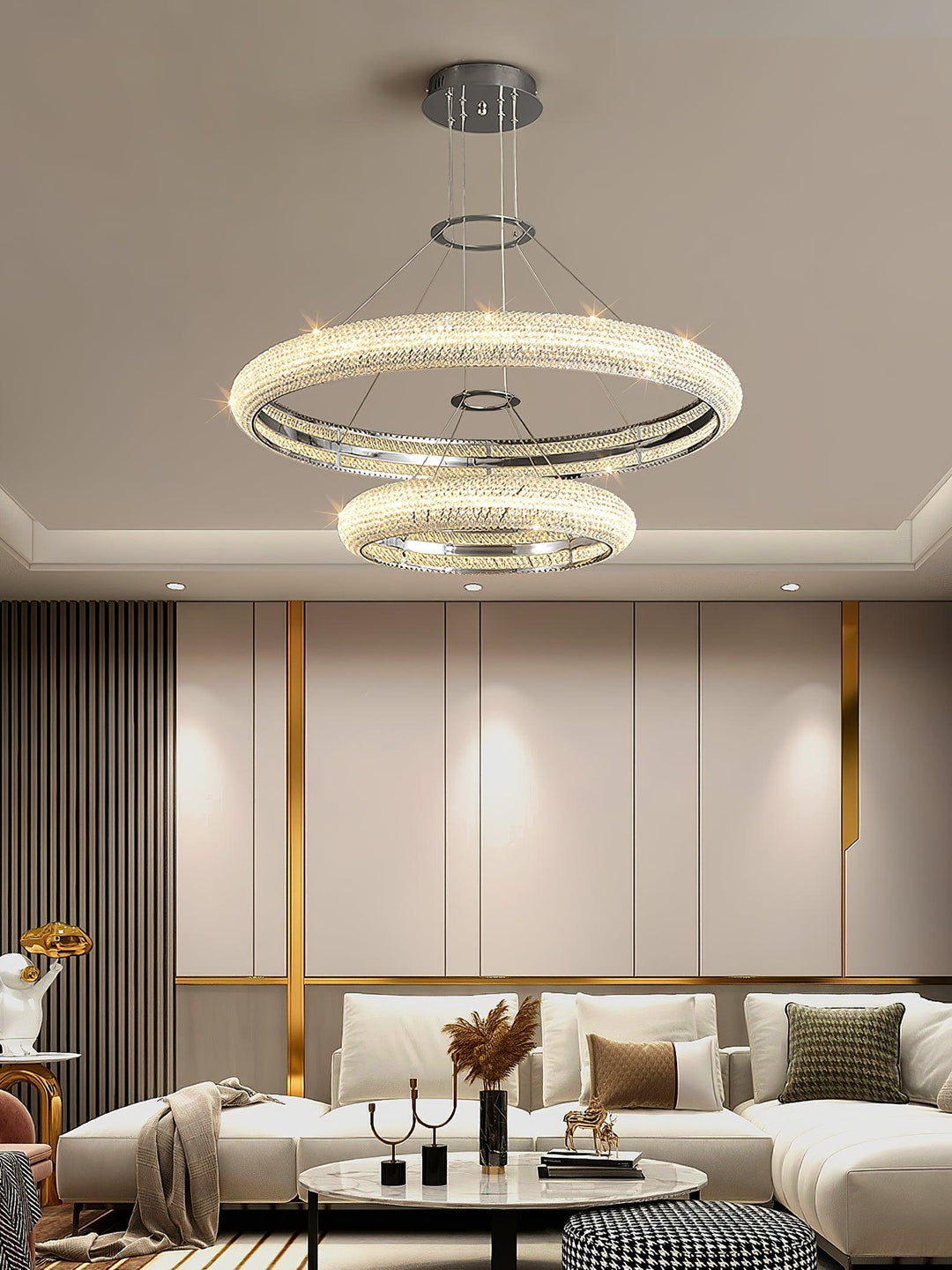 Asscher Ring Chandelier - Vakkerlight