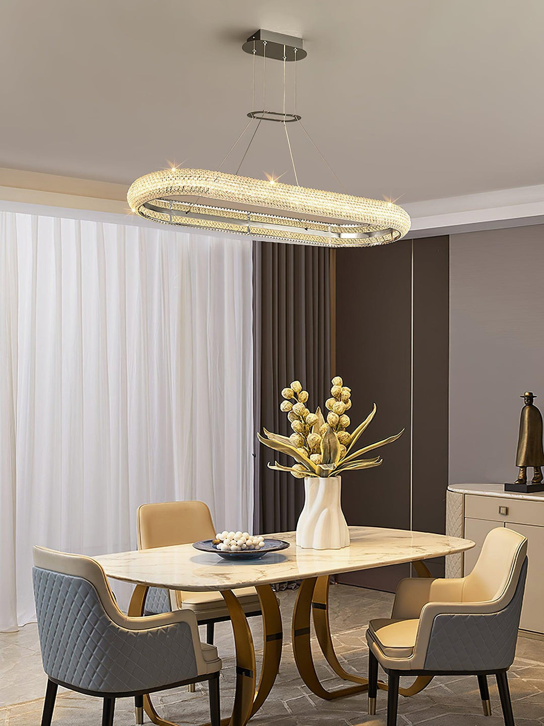 Asscher Ring Chandelier - Vakkerlight