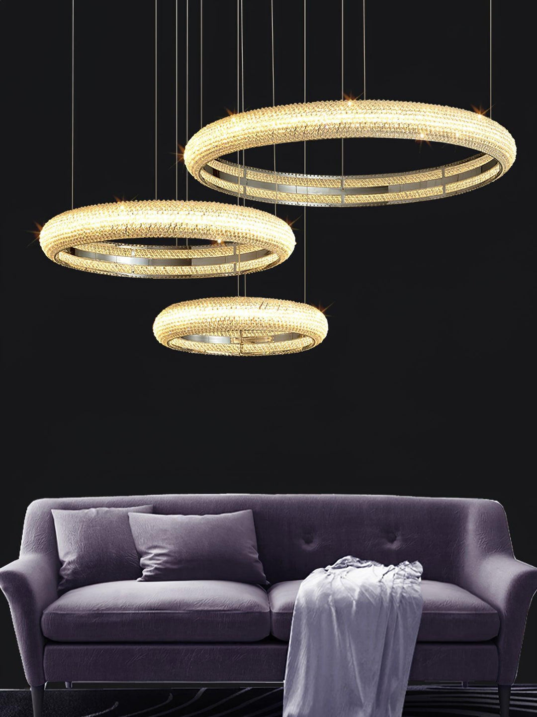 Asscher Ring Chandelier - Vakkerlight