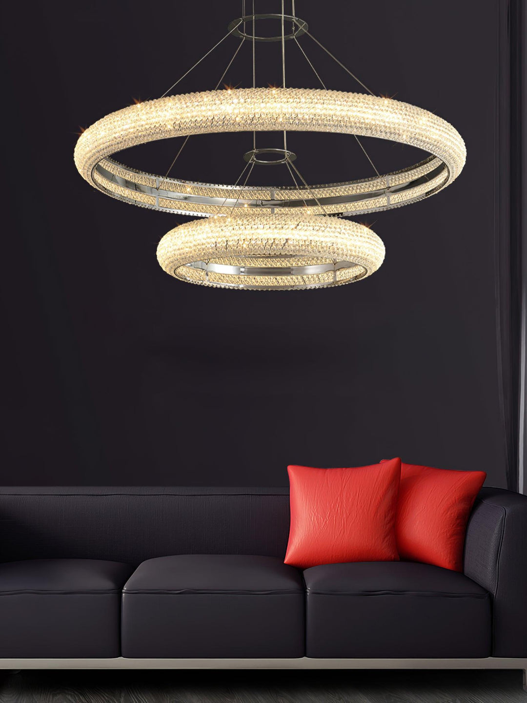 Asscher Ring Chandelier - Vakkerlight