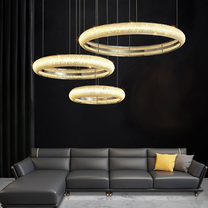 Asscher Ring Chandelier - Vakkerlight