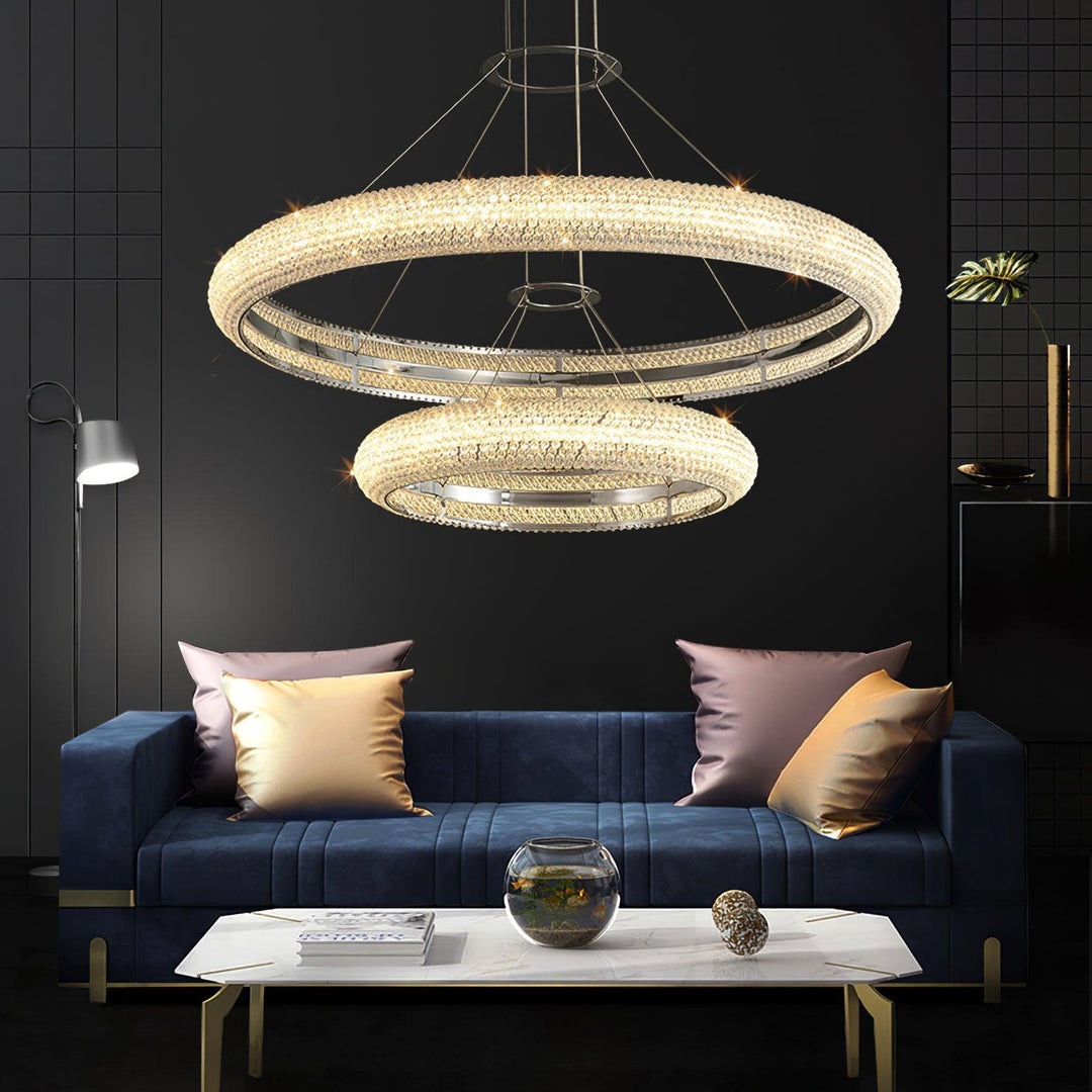 Asscher Ring Chandelier - Vakkerlight