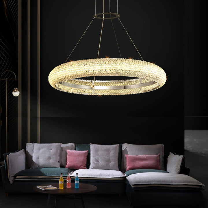 Asscher Ring Chandelier - Vakkerlight