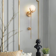 Ava Brass Wall Lamp