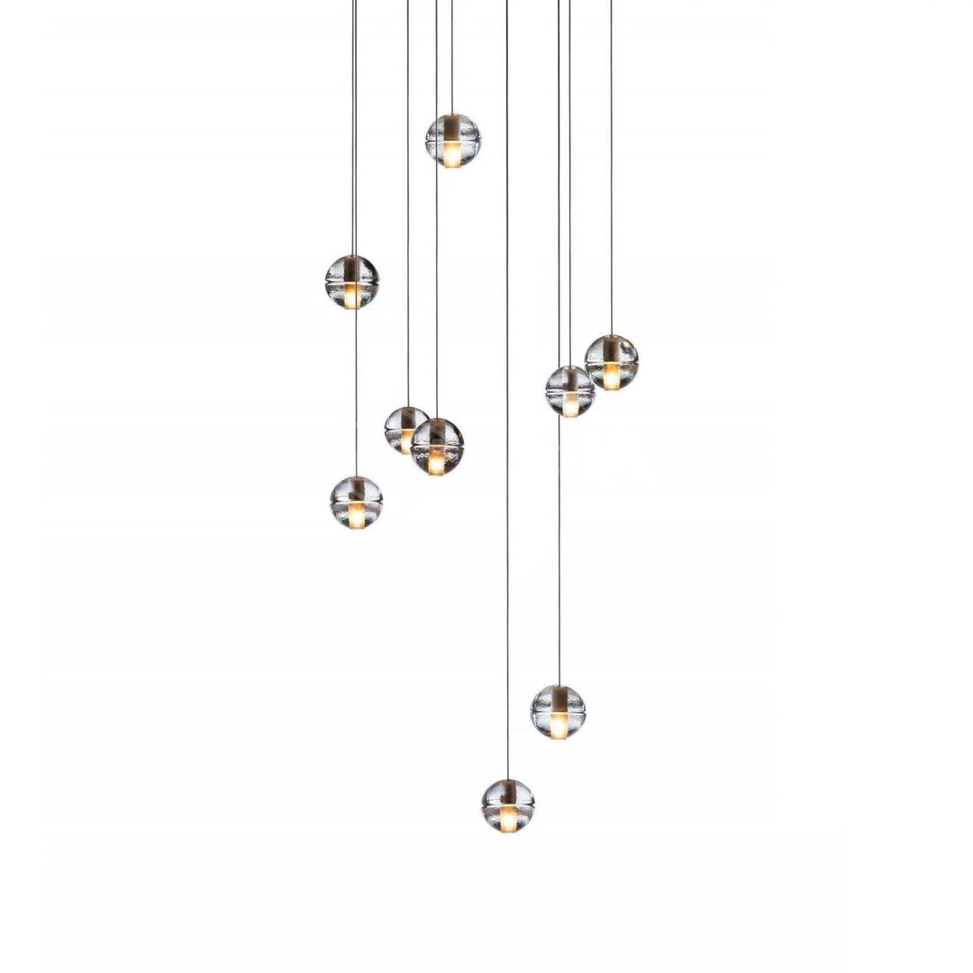 Suspension boule en cristal