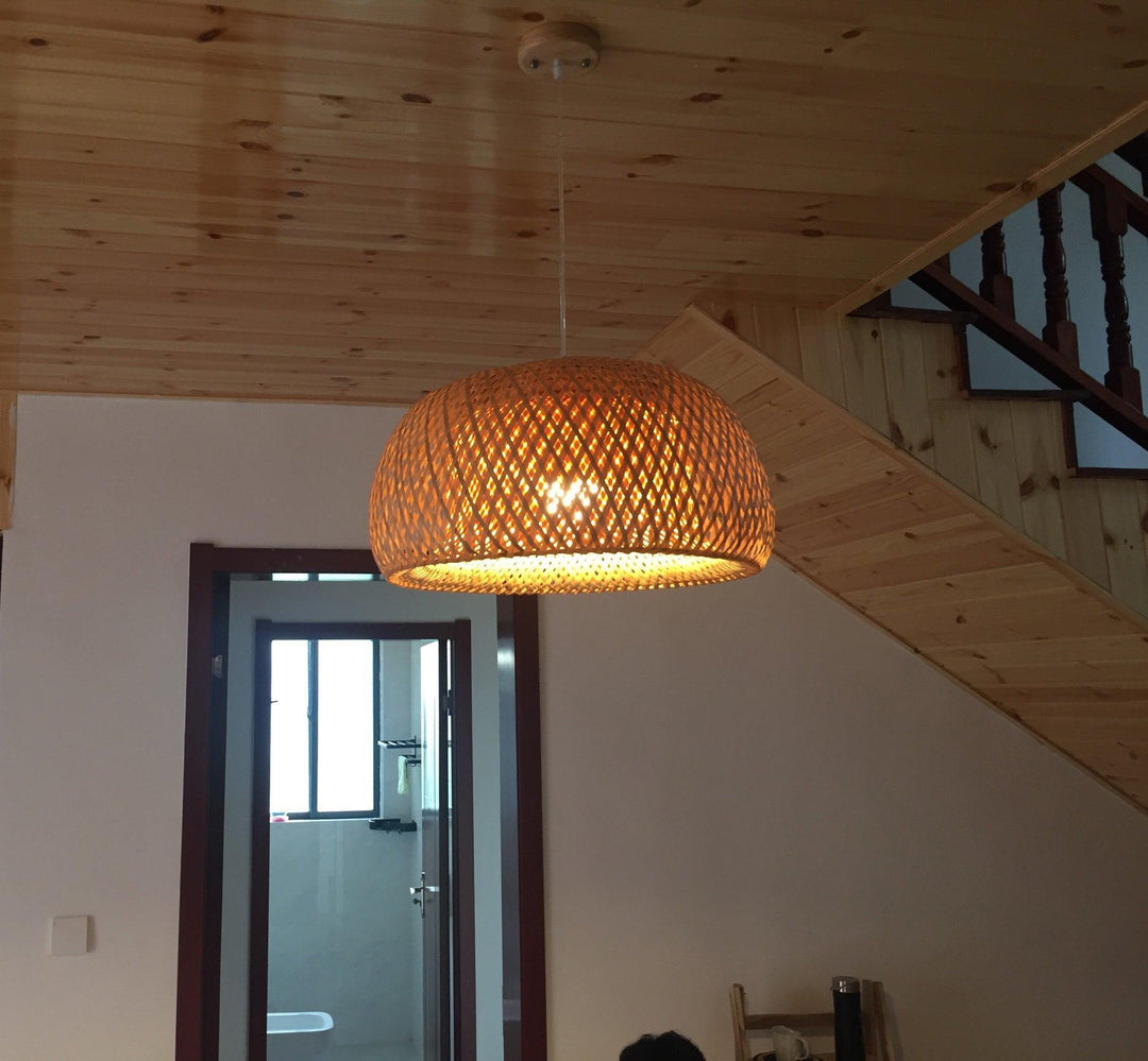 Bamboo Braided Pendant Lamp - Vakkerlight