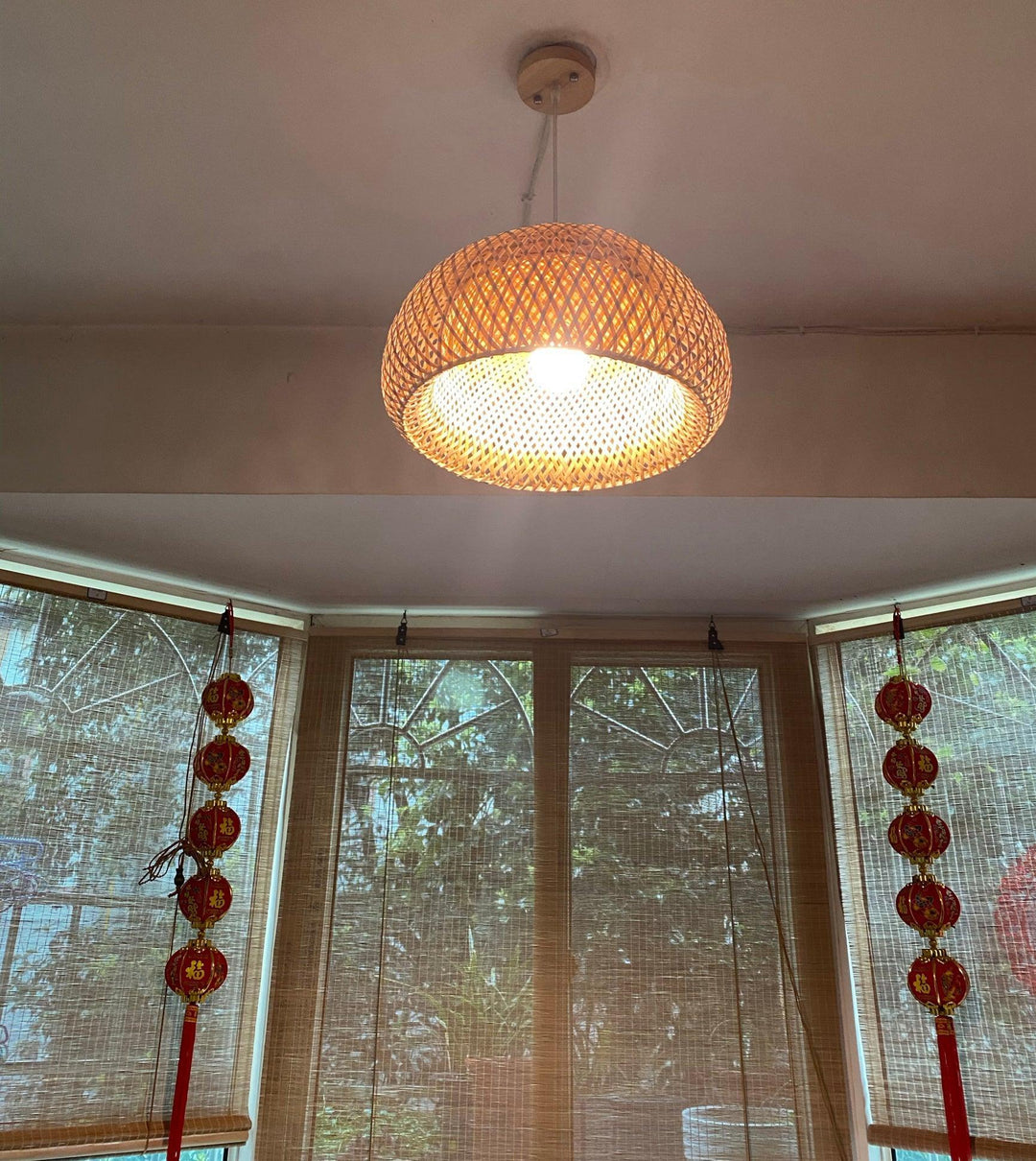 Bamboo Braided Pendant Lamp - Vakkerlight