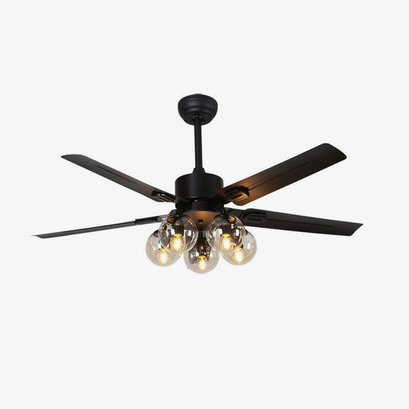 Black Vintage Ceiling Fan - Vakkerlight